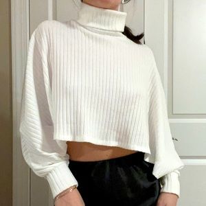 SEXY white turtle neck!!